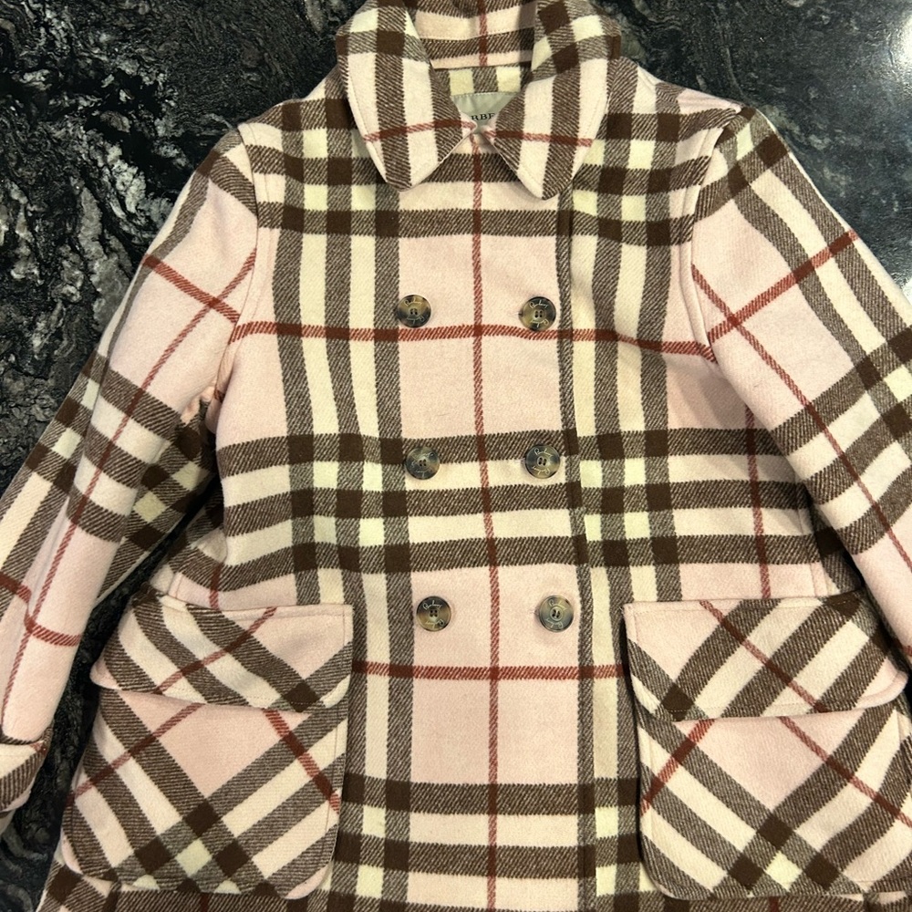 Burberry girls size 10 wool coat.